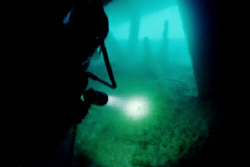 Under the Spiegel Grove -  Navigating the eroded swim thr... by Michael Salcito 